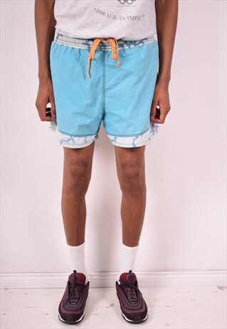 O'NEILL MENS VINTAGE SHORTS LARGE BLUE 90S