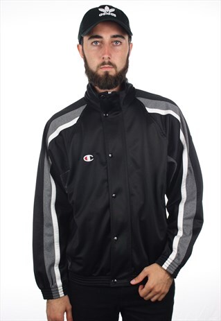 VINTAGE 90S CHAMPION USA TRACKSUIT TOP JACKET