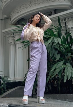 Gemini - Lilac Dreams - Straight Legged Pants - Lilac