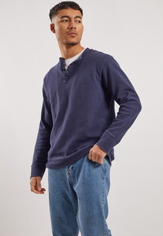 VINTAGE RALPH LAUREN LONG SLEEVE WAFFLE TOP