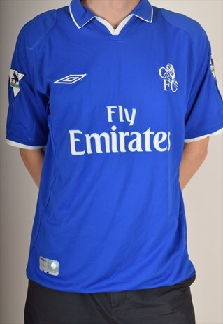 UMBRO CHELSEA FOOTBALL SHIRT / JERSEY GUDJOHNSEN '01-'03