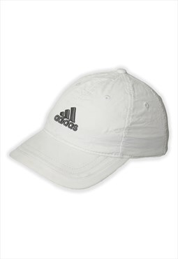 Vintage Adidas White Sports Baseball Cap Womens