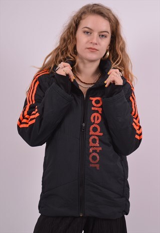 VINTAGE ADIDAS WINDBREAKER JACKET BLACK