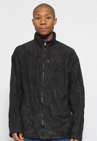 VINTAGE THE NORTH FACE LOGO FLEECEVBLACK