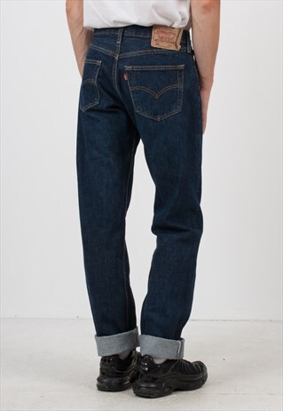 VINTAGE NAVY LEVI'S 501 FIT DENIM JEANS