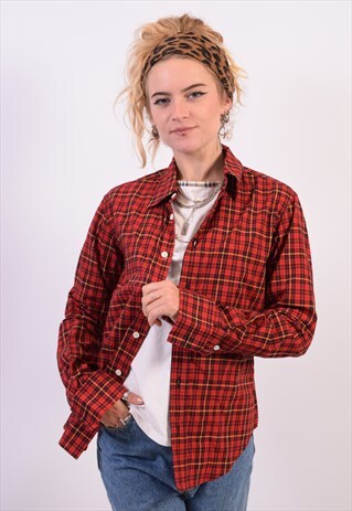 VINTAGE RALPH LAUREN SHIRT CHECK RED