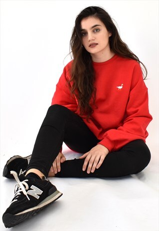 G&G UNISEX RED GOOSE SWEAT