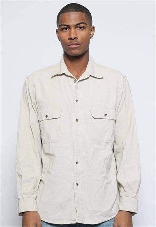 VINTAGE RIFLE CORDUROY SHIRT BEIGE