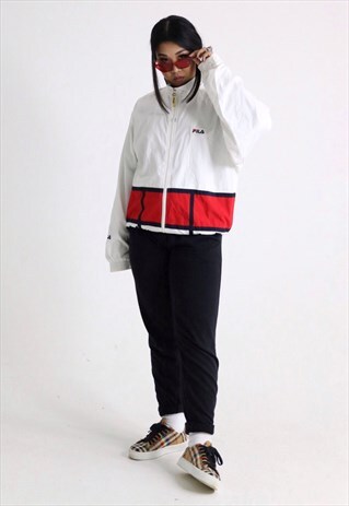 VINTAGE FILA SPORTS TRACKSUIT TOP WINDBREAKER JACKET