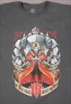 VINTAGE FULLMETAL ALCHEMIST GRAPHIC T-SHIRT IN GREY