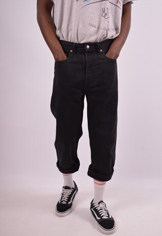 LEVI'S 615 MENS VINTAGE JEANS W34 L24 BLACK 90S