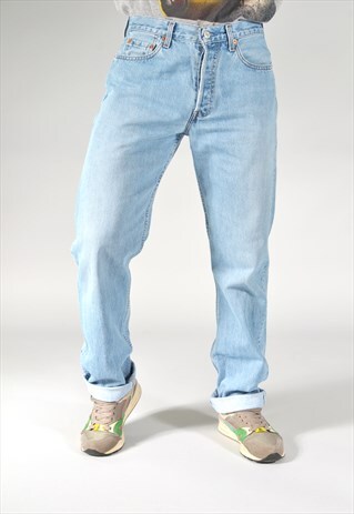 VINTAGE LEVI'S 535 LIGHT BLUE STRAIGHT JEANS