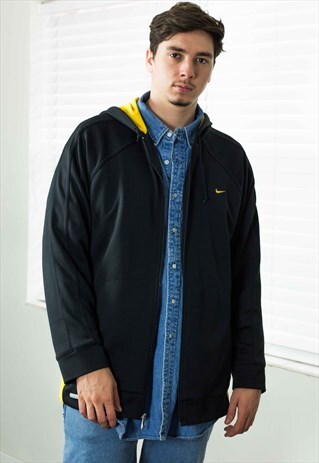 VINTAGE NIKE HOODIE SWEATSHIRT LOGO 90S L 29.4