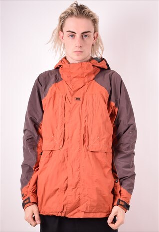 HELLY HANSEN MENS VINTAGE JACKET LARGE BROWN 90S