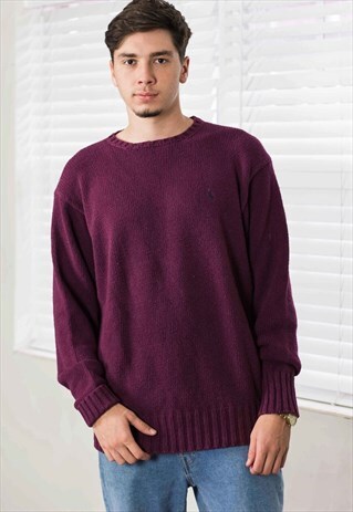 VINTAGE POLO RALPH LAUREN SWEATER JUMPER LOGO 90S XL 28.3