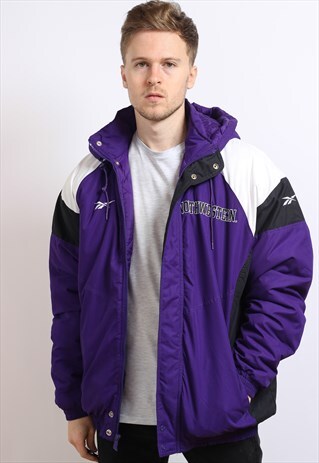 VINTAGE REEBOK NORTHWESTERN WILDCATS JACKET