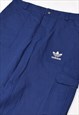 VINTAGE 90S ADIDAS CARGO TROUSERS IN BLUE
