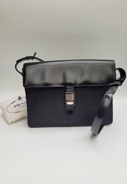 Tessuto Vintage Black Shoulder Bag