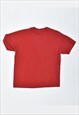 VINTAGE 90'S RUSSELL ATHLETIC T-SHIRT TOP RED
