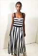 VINTAGE 90S MAXI DRESS STRIPPED GFF