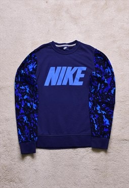 Nike Navy Camo Print Sweater