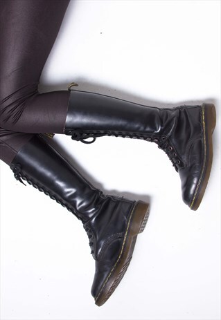 VINTAGE 90S DR MARTENS KNEE HIGH BOOTS ID:9016
