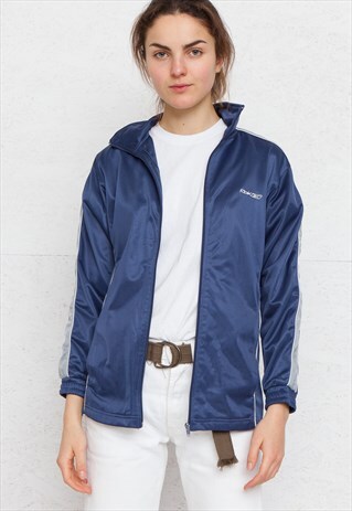VINTAGE BLUE REEBOK ZIP TRACK JACKET