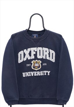 Vintage Oxford University Navy Sweatshirt Womens