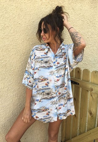 OVERSIZED RETRO 90S 80S VINTAGE UNISEX FESTIVAL SHIRT