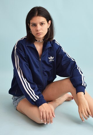 90'S RETRO ADIDAS OVERSIZED SPORTS TRACKSUIT JACKET TOP