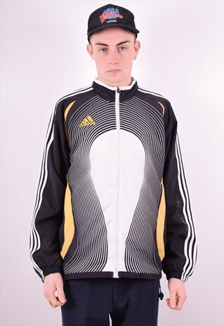 ADIDAS MENS VINTAGE TRACKSUIT TOP JACKET MEDIUM MULTI 90'S