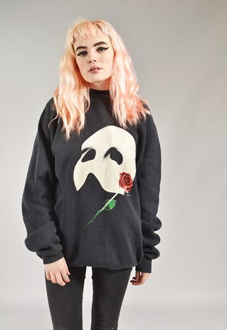 VINTAGE BLACK PHANTOM OF THE OPERA SWEATER