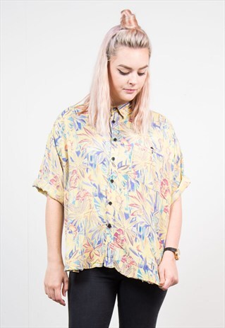 90'S CRAZY YELLOW FRESH PRINCE STYLE SHIRT