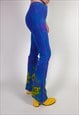 HAND PAINTED FLARED FESTIVAL LEGGINGS SUMMER RAVE 