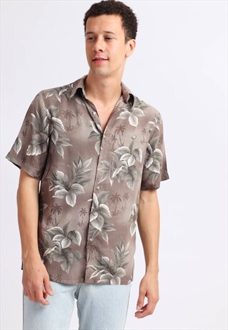 VINTAGE CROFT&BARROW FLORAL PRINT SHIRT
