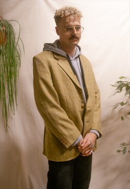 Vintage 80's tweed style blazer jacket