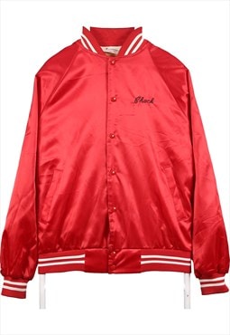 Vintage 90's Satins Varsity Jacket Nylon Sportswear Long