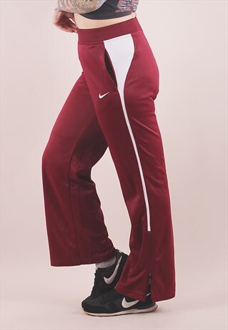 nike red tracksuit bottoms
