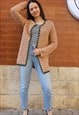 CROCHET CARDIGAN IN BROWN