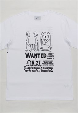 Wanted Graphic Screen Print Organic T-shirt