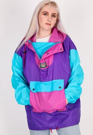 VINTAGE K-WAY WINDBREAKER JACKET NJ753