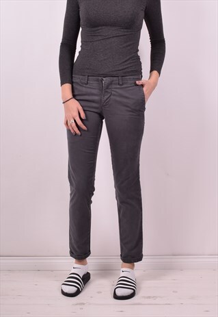 CARHARTT WOMENS VINTAGE TROUSERS W28 L32 GREY 90S