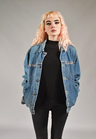 VINTAGE MID BLUE DENIM JACKET