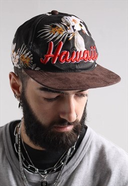 Vintage Hawaii Graphic Baseball Cap Hat Multi