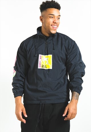 VINTAGE 80S 1/4 ZIP ADIDAS JACKET / S3866