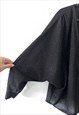 SILVER BLACK METALLIC GLOSSY NO CLOSURE CARDIGAN JACKET 