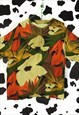 VINTAGE 70S COLOURFUL FLORAL FLOWERY FLOWERS SHIRT BLOUSE 20