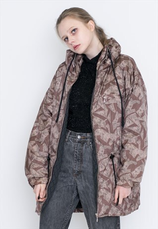 VINTAGE PINK PATTERNED RETRO JACKET