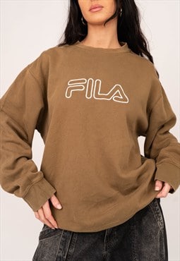 Unisex Vintage Fila Brown Sweatshirt