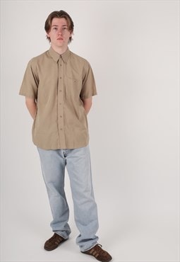 Vintage 00s Lacoste button down short sleeve shirt normcore 